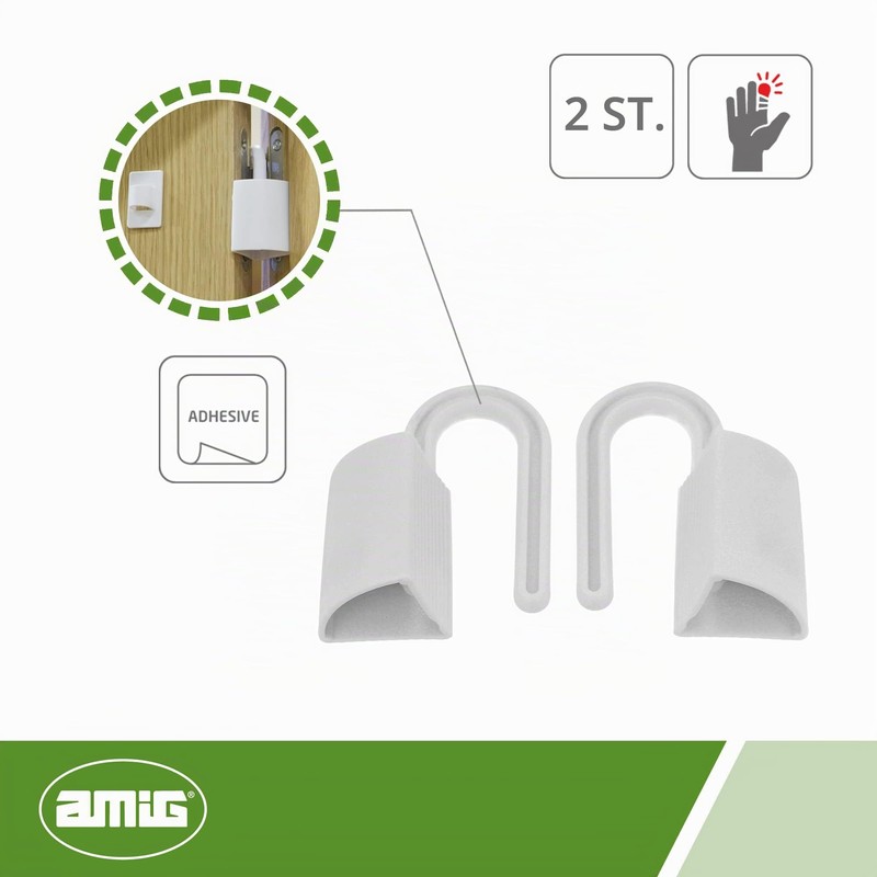 Amig - Pack of 2 Door Stops for Hinge Hanging