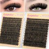 calphdiar Lash Clusters 60D+80D Thick Individual Eyelashes 480PCS Wispy Cluster
