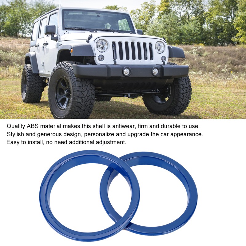 Pair of Exterior Turn Signal Light Ring Trim Fits for