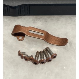 DH Copper Pocket Clip & Torx Screws For Streamlight Wedge 88810 88811 Flashlight