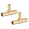 sourcing map Hose Reducer Barb Connection T 3-Way Connector 12