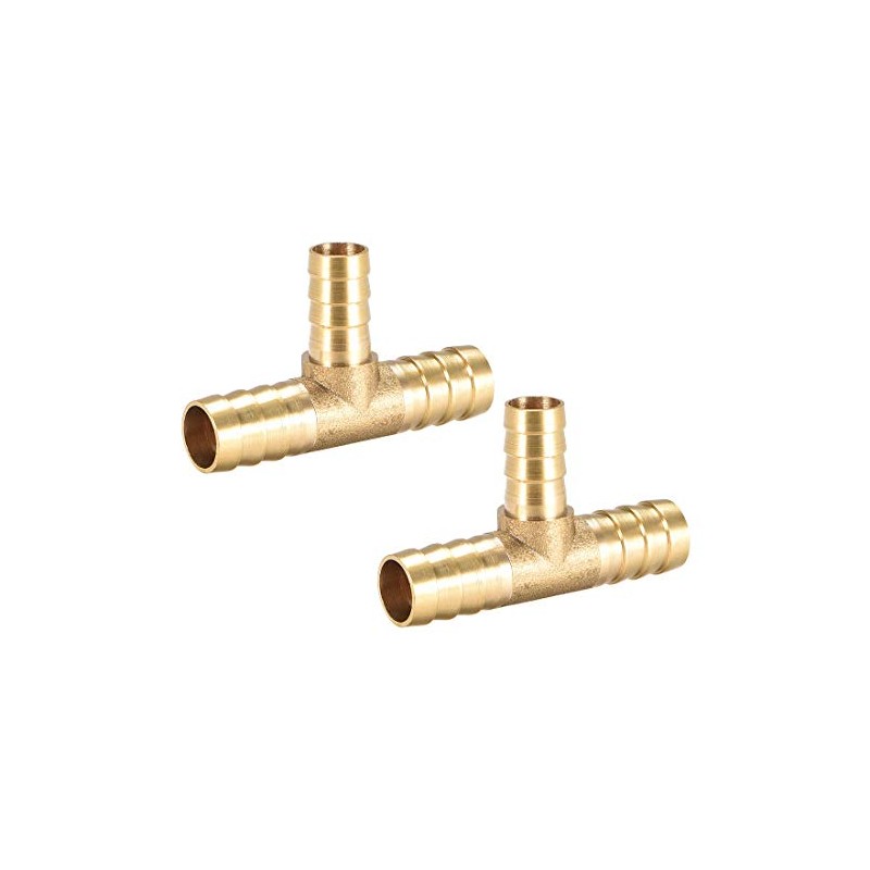 sourcing map Hose Reducer Barb Connection T 3-Way Connector 12