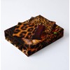 Holiyjog Cheetah Print Bedding Leopard Quilt Cover Sets Brown Linens