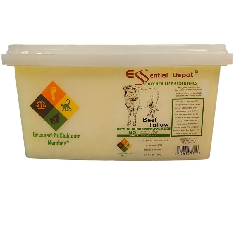 Essential Depot Beef Tallow - 7 lb - PP container