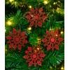 Christmas Concepts® Pack of 12 - 10cm Glitter Snowflake Hanging