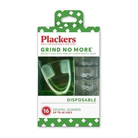 Protector bucal Plackers Grind No More para la noche, protección nocturna para los dientes, sin BPA, duerma bien, listo para usar, desechable, talla ú