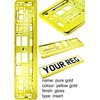 TAPORT® PURE GOLD CAR REGISTRATION HOLDER FOR ANY CAR ,