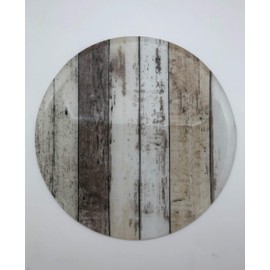 Andreas Silicone TR-377 Rustic Wood Boards Non-Slip 8" Trivet/Pot Holder/Hot Pad, 100% Cotton, Dishwasher Safe, Hot Dishes, Protect Hair Iron, Safe up to 600°F