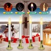 4 Pack Christmas Electric Window Candles with Dusk-to-Dawn Auto Sensor,