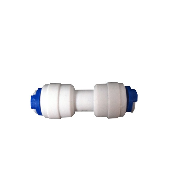 1/4" Equal Straight Pushfit Connector Fitting - Fridge Pipe, Reverse Osmosis Tubing