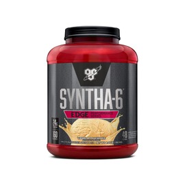 BSN SYNTHA-6 Edge Protein Powder, Vanilla Protein Powder with Hydrolyzed Whey, Micellar Casein, Milk Protein Isolate, Low Sugar, 24g Protein, Vanilla Milkshake, 48 Servings