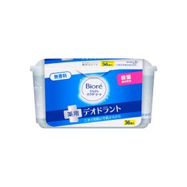 ビオレ さらさらパウダーシート デオドラント 無香料 本体 36枚