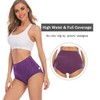 YaShaer Women's Underwear High Waist Cotton Briefs Ladies Panties Tummy