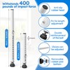 WooFog（Short）Security Bars for Sliding/Vertical Window, Adjustable Window Jammer Bars Security