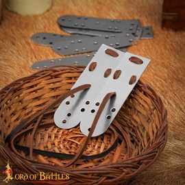 Lord of Battles Lamellar Armor Plates – Birka-Inspired Pre-Drilled 20 Gauge Mild Steel Scales, 100 PCS DIY Plates for Viking & Medieval Armor Reenactment