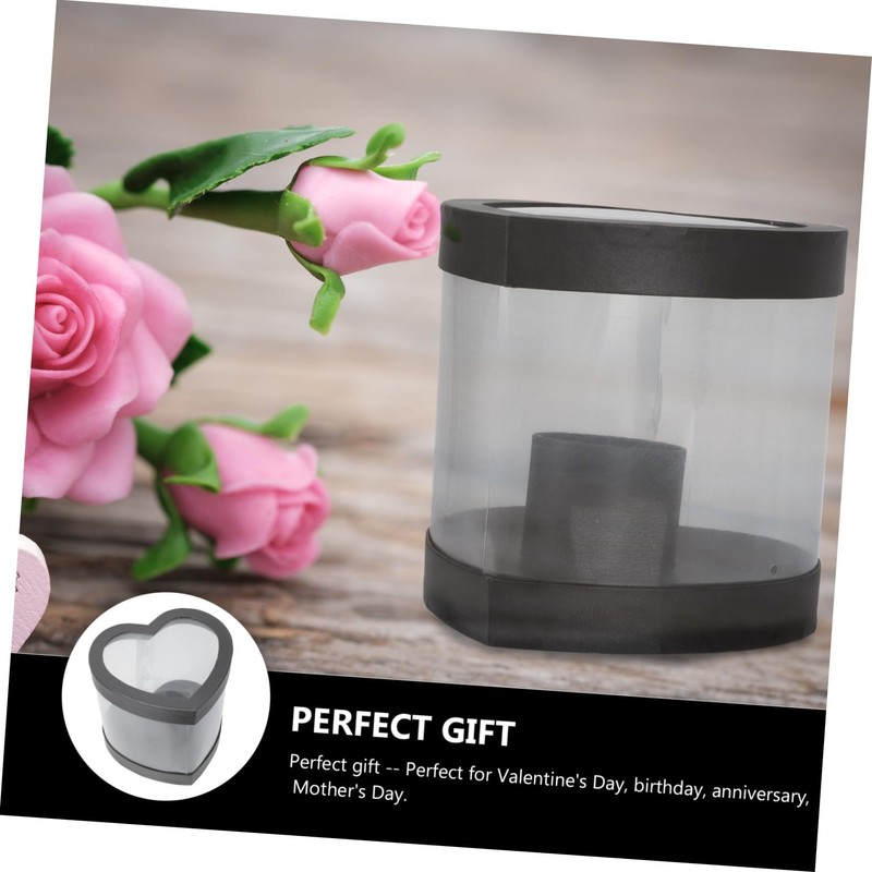Baluue 1pc Box Heart Shaped Flower Box Engagement Boxes Trinket