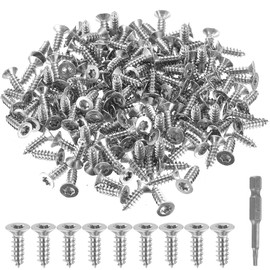 160 Stück Edelstahl Holzschrauben TORX Schrauben Set, Selbstschneidende Schrauben Edelstahlschrauben Blechschrauben, Flachkopfschrauben für Möbel, mit 50mm T10 Schraubendreher