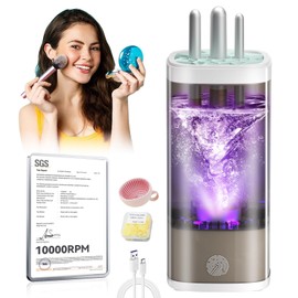 3.0 Upgrade Make Up Brush Cleaner Cosmetic【Industry NO.1-12x Cleaning Power】【SGS Certified - 0 Dust】 MakeupBrushes Cleaner Suitable for all Brush，Circuit Upgrade Make Up Brush Cleaner