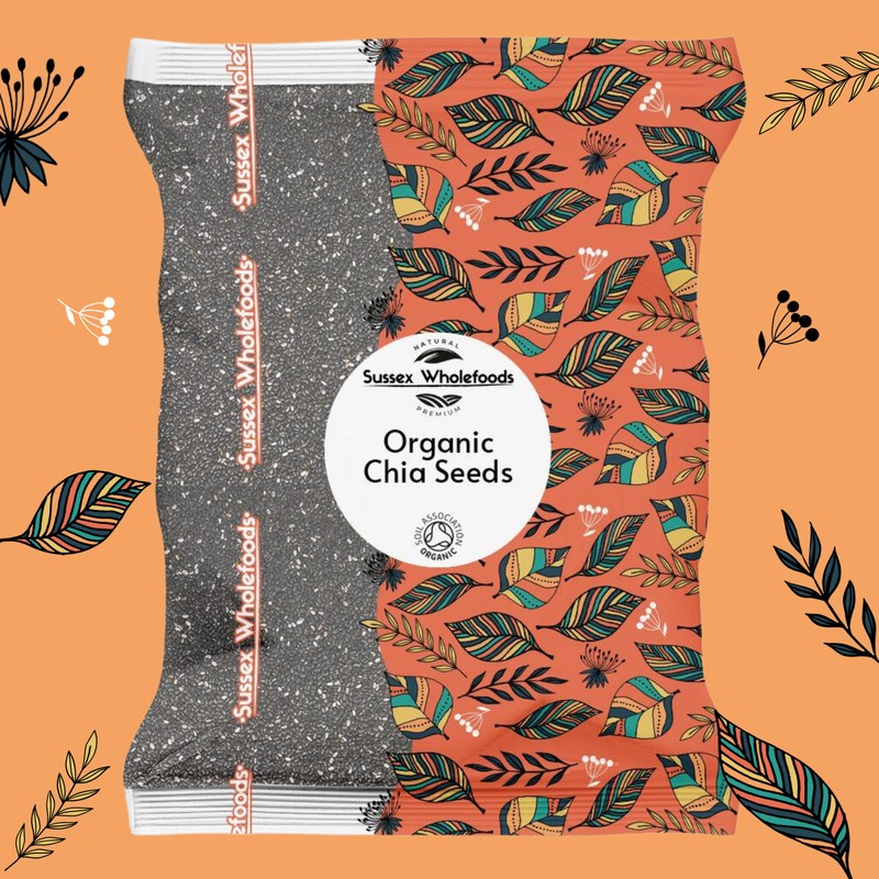 Sussex Wholefoods Organic Chia Seeds 500g