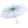 Fdit 1 x Printed Cherry Blossom Pattern Transparent Folding Umbrella,