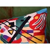 Kashmir Designs Lumbar Kandinsky Blue Abstract Pillow Cover Modern Throw