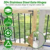 Wall Mount Gate Hinge, 304 Stainless Steel Gate Hinges for