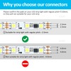20 pcs 3 Pin 8mm LED Light Strip Connectors Solderless