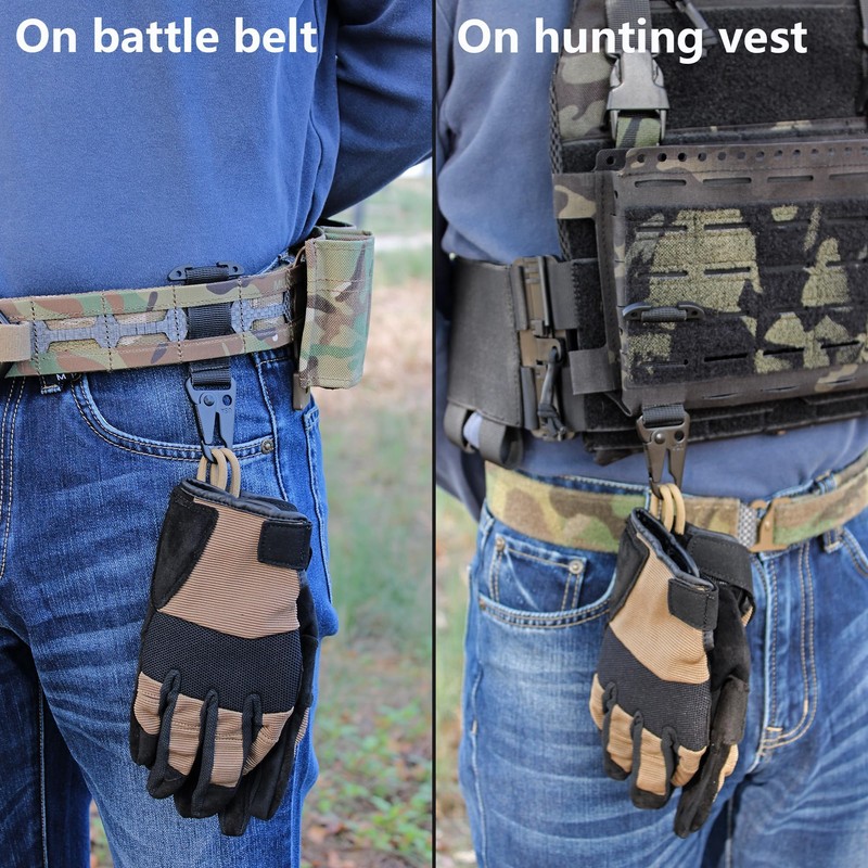 [KDTAC] Tactical Gear Molle Crash Hook/Hanging Carabiner T Mount MOLLE