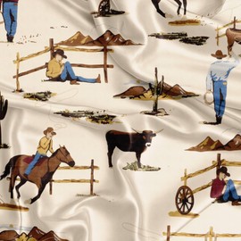 Sweet Jojo Designs Tan Brown Western Cowboy Boy Baby Satin Fitted Crib Sheet Infant Newborn Nursery Toddler Bed Room Standard Mattress Wild West Southern Country South Horse Cow Animal Red White Blue