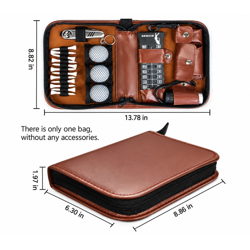Golf Accessory Storage Bag for Golf Essentials – Large Capacity
