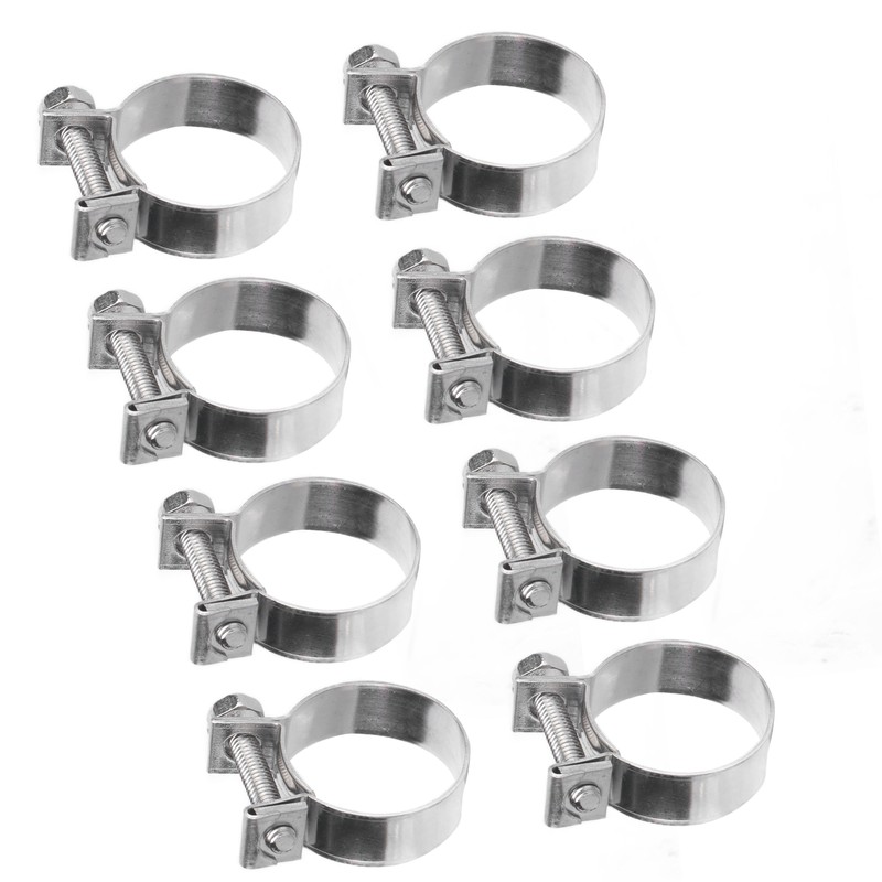 20PCS Hose Clamp Mini Stainless Steel Screw Hose Clip for