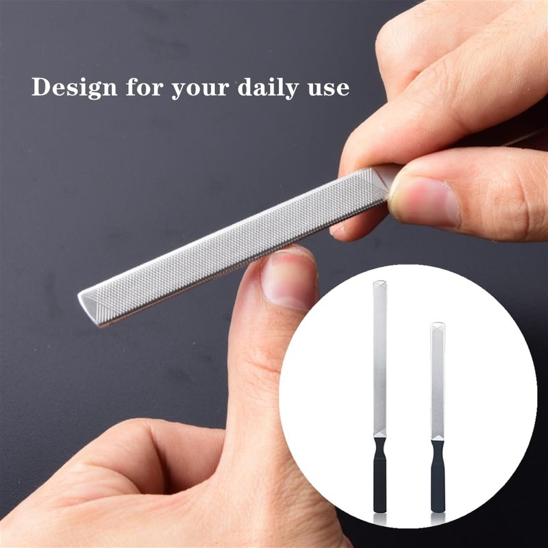 2 PCS Toe Nail Files for Thick Nails Robust Stainless