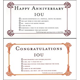 Quiplip IOU Birthdays (6) Greeting Cards