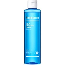 Real Barrier Aqua Soothing Toner 6.42 Fl. Oz., 190ml l Hyaluronic Acid Facial Lotion | Redness Relief for Sensitive Skin | Face Moisturizer for Dry Skin| Calming Chamomile Extract| Korean Skincare