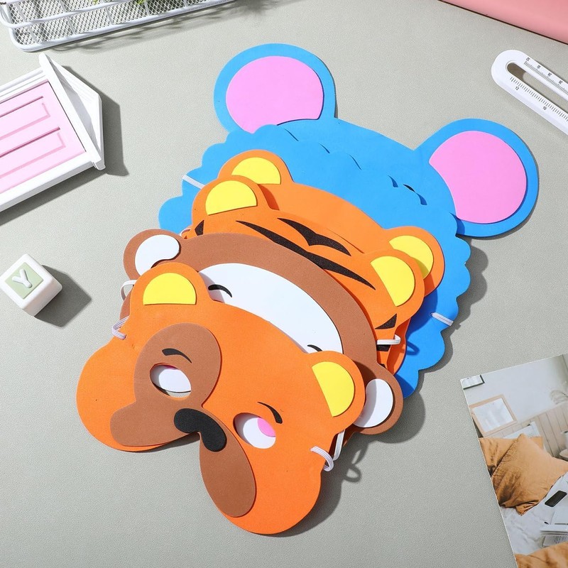 [Ｚｅａｉｉｓｉｙ] 12枚 お面 可愛い 仮面 動物 ハロウィン マスク 写真撮影小道具 仮面舞踏会