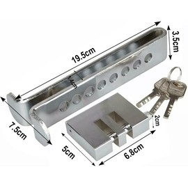 3DBUYER Car Pedal Locks 8 Holes Clutch Anti Theft Van Key Locks Car Stainless Steel Strong Security Lock Tool Vehicle Brake Lock Brake Clutch Pedal Lock Adjustable Brake Car Lock Security Accessories