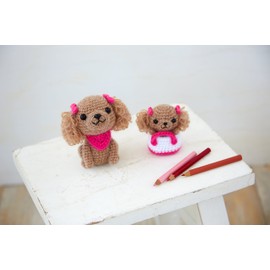 Hamanaka Craft Pack Cute Amigurumi Toy Poodle Parent and Child H301-515
