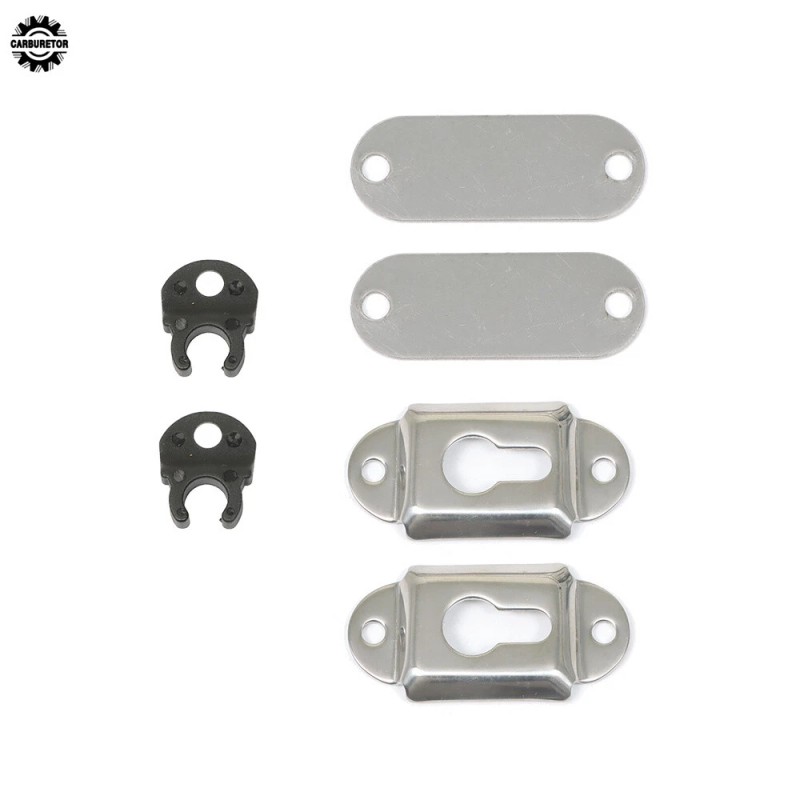 home-garden-fix 2+3 Steps Stainless Steel Folding Ladder Telescoping 400 lb.For