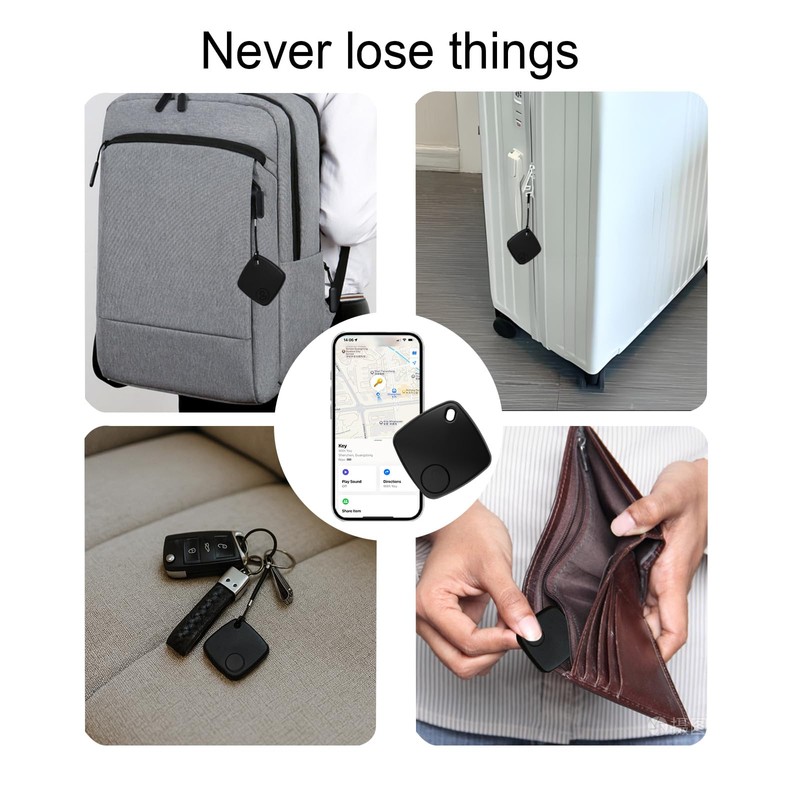 Smart Bluetooth Tracker 2-Pack – Key Finder & Luggage Locator,