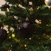Plastic Christmas Bauble Diameter 8 cm Matt High Gloss Glitter