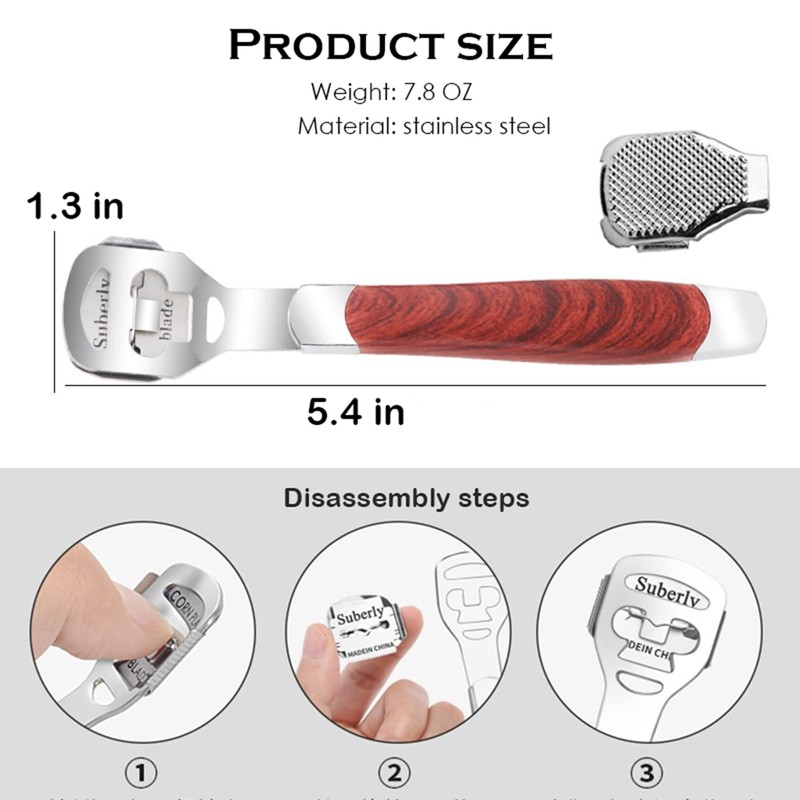 Callus Remover, Callus Rasp, Callus File for Feet, Care Pedicure
