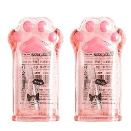 2 PCS Cute Pink Cat Paw Pencil Sharpener Kawaii School Supplies Student Prize Kids Gift Kawaii Pencil Sharpener Cat School Supplies for Kids Girls Cat Lovers Office School Home