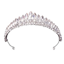 TQUXNGA Bunte Strasssteine schimmernde Haarschmuck für Hochzeitsfeiern, Brautschmuck, Kopfschmuck, Party-Kopfschmuck