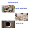 Qrity Cable Grommet Desk Plastic Cable Pass Diameter 35 mm