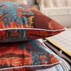 ZUODUTEX 45 x 45 Cm Cushion Covers Orange Embroidery Geometry
