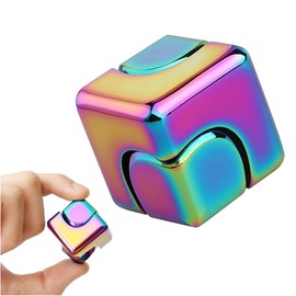 LBYHZS Fidget Spinner Cube, Juguetes Anti-Estrés, Fidget Toys Adultos, Hilanderos Inquietos, Juguetes para Manos inquietas, Mundo Emocional Cubo Antiestrés (Colorido)