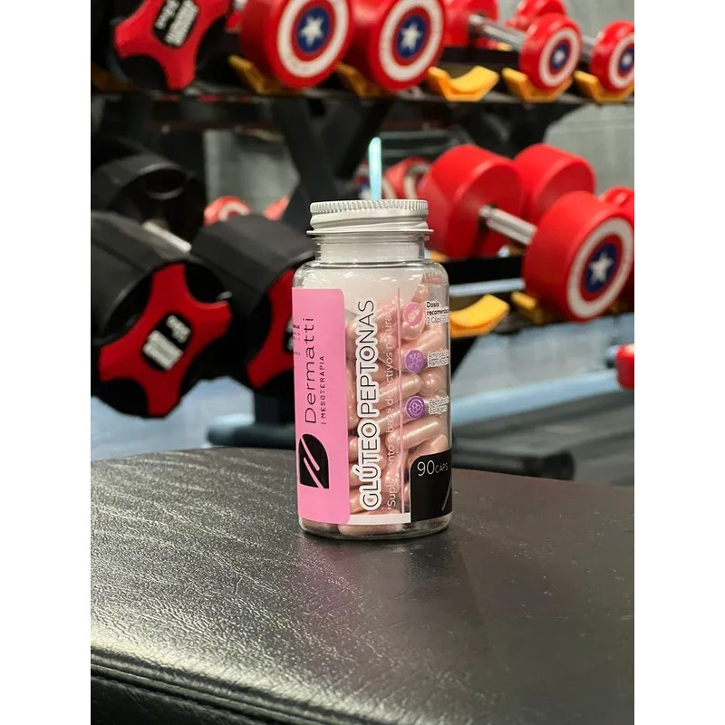 Gluteo Peptonas Dermatti Sabor Durazno 90 Caps Paquete 2