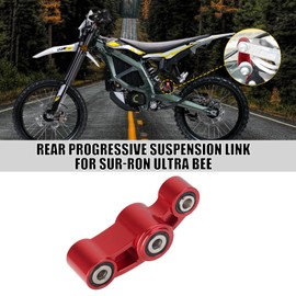 URLWALL Rear Progressive Suspension Link For Sur-Ron Ultra Bee, Reinforced Aluminum Suspension Linkage Lowering Kit, High Toughness Rear Shocks Progressive Mount for Electric Dirt Bike Sur Ron (Red)