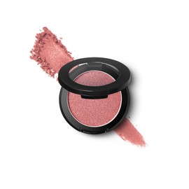 Jolie Silky Molten Pressed Powder Eyeshadow, Ultra Blendable Metallic Shimmery Finish - Rosy Apricot