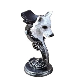 Fengtaike - Soporte decorativo para bola de cabeza de lobo para decoración del hogar y coleccionistas